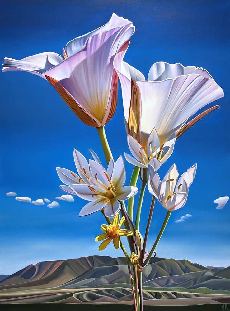 Dyana Hesson - "Gratitude, Sego Lilies, False Garlic and Lemmon's Butterweed, Mazatzal Mountains"